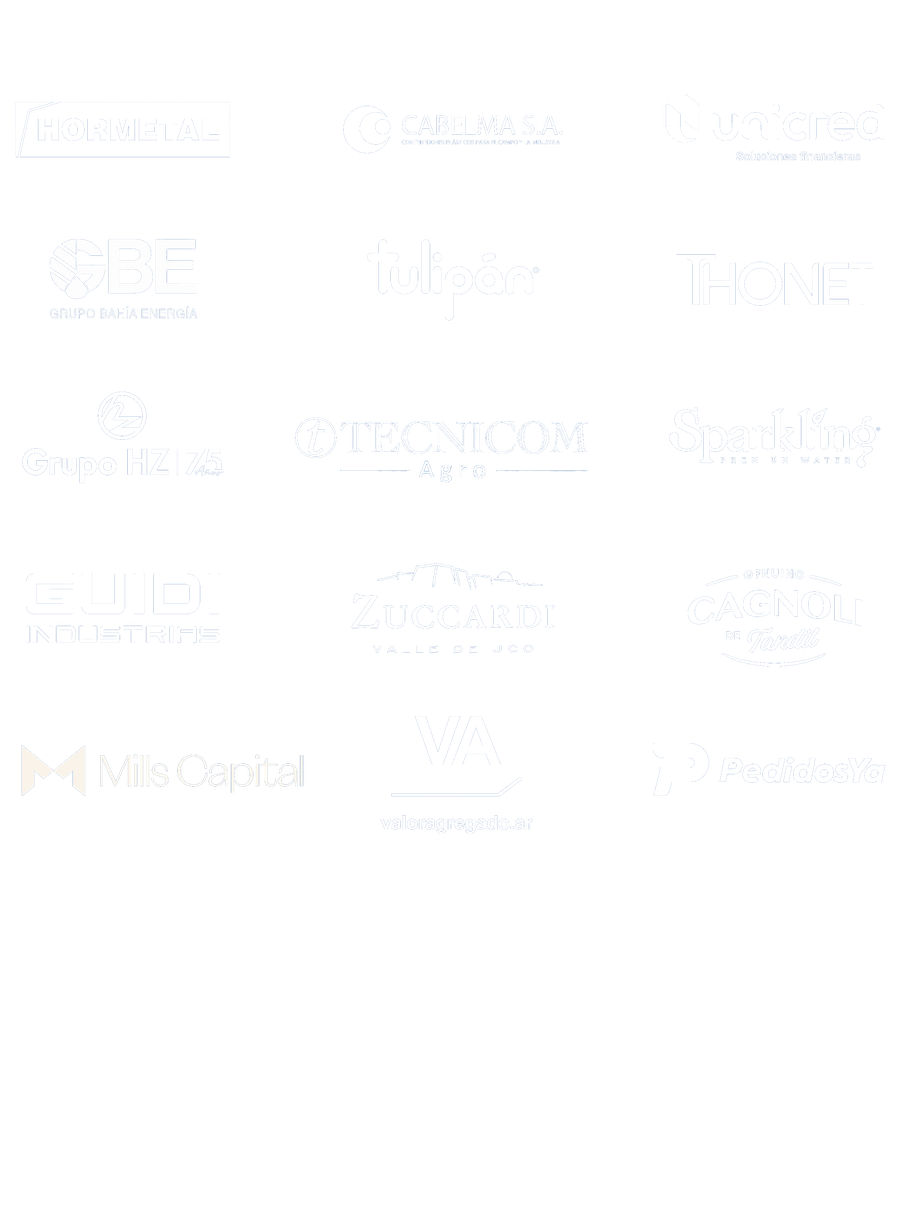 Sponsors: Hormetal, Cabelma, Unicred, Grupo Bahía Energía, Tulipán, Thonet, Grupo HZ, Tecnicom Agro, Sparkling, Guidi Industrias, Zuccardi Valle de Uco, Cagnoli, Mills Capital, Valor Agregado y PedidosYa